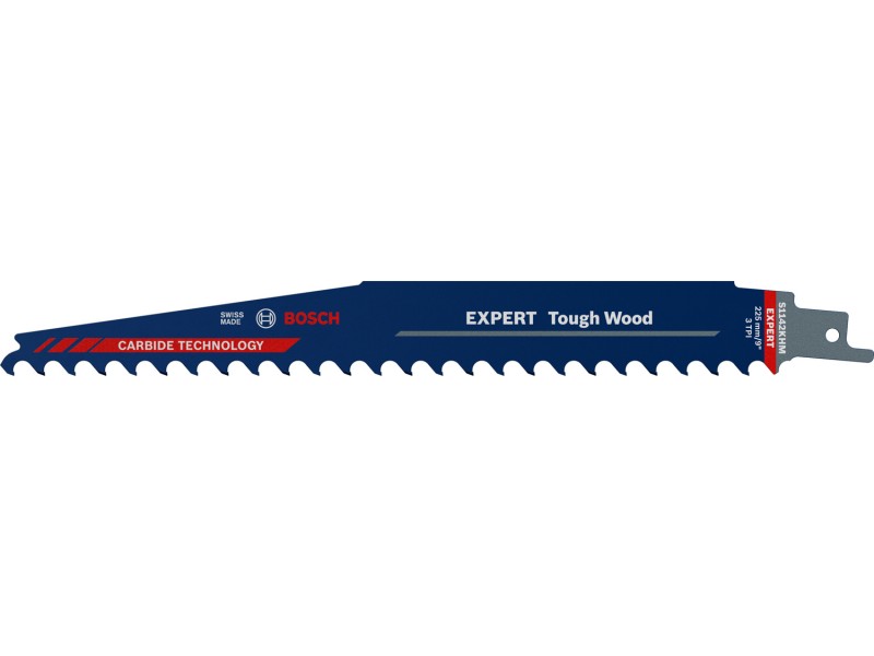 List Bosch za sabljasto žago EXPERT ‘Tough Wood’ S 1142 KHM, 225mm, 3TPI, za les, 2608900403